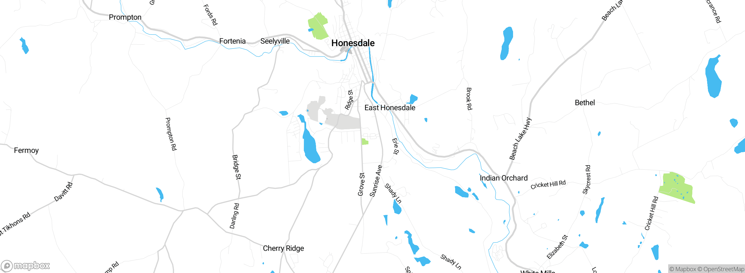 Map showing approximate location