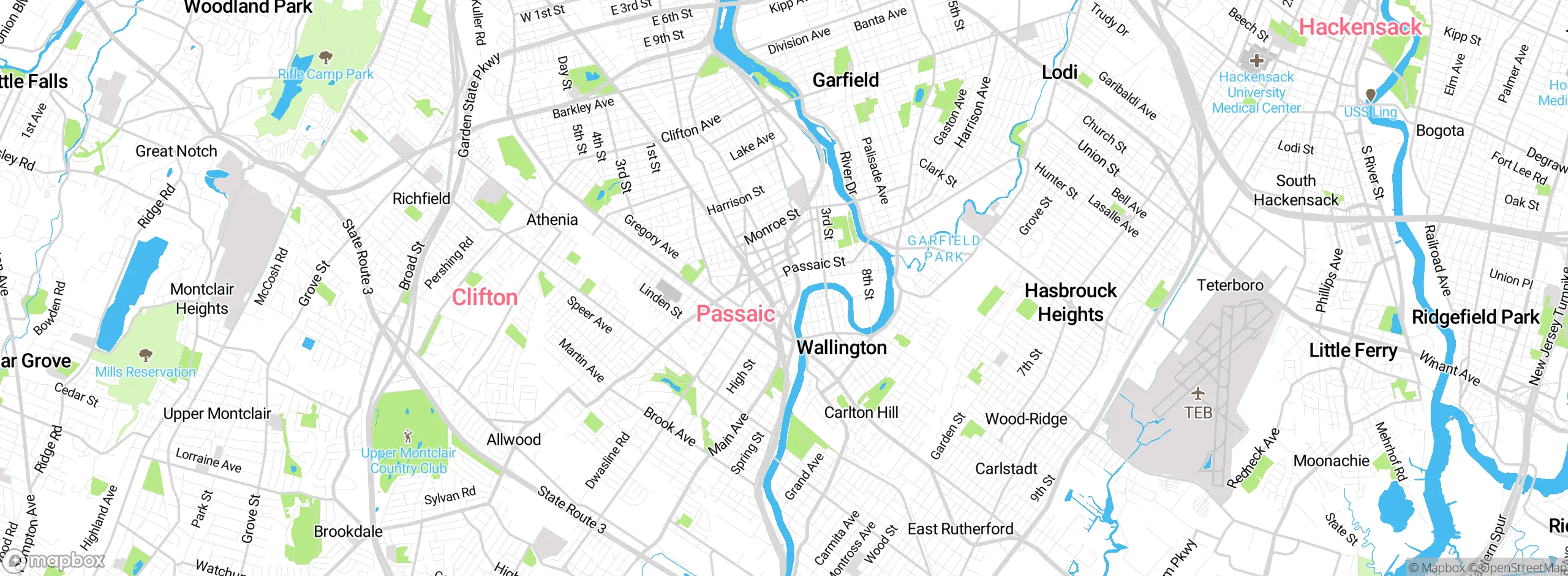 Map showing approximate location