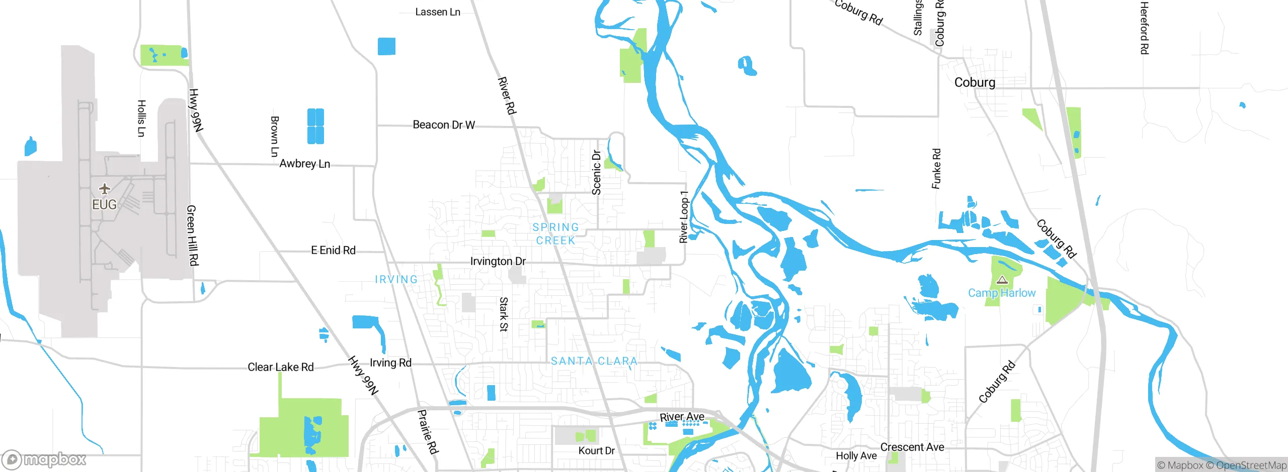 Map showing approximate location