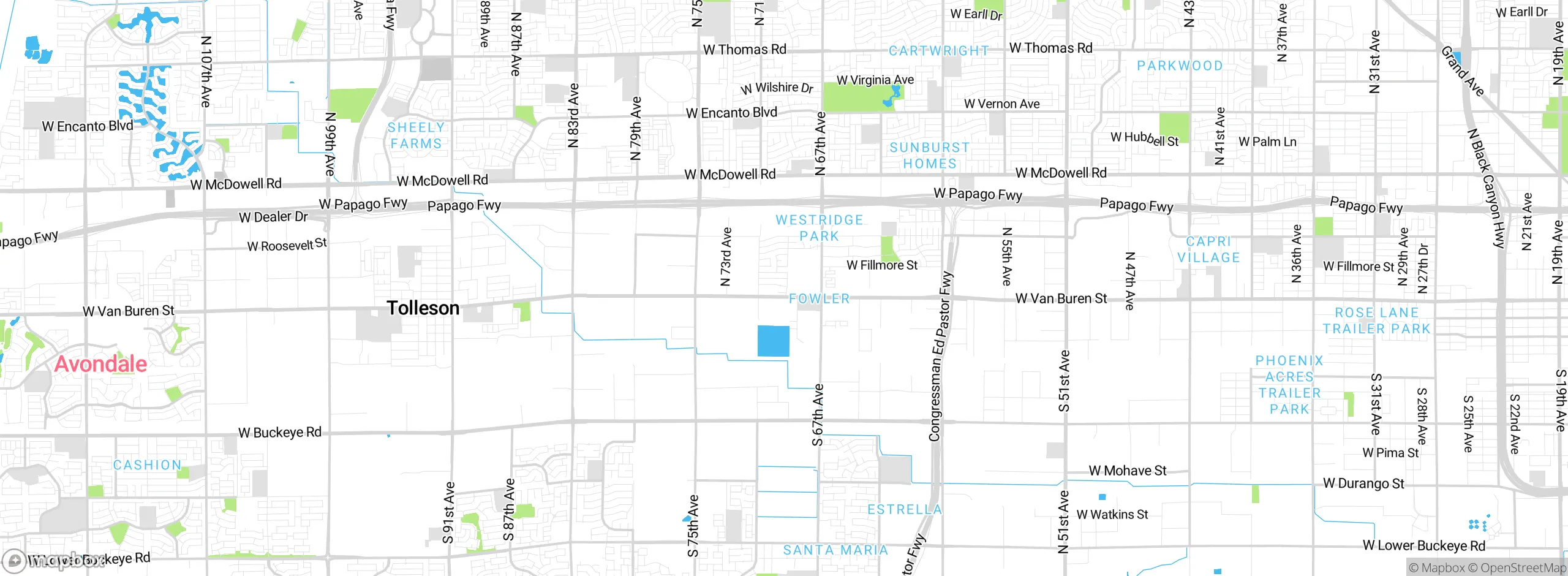 Map showing approximate location