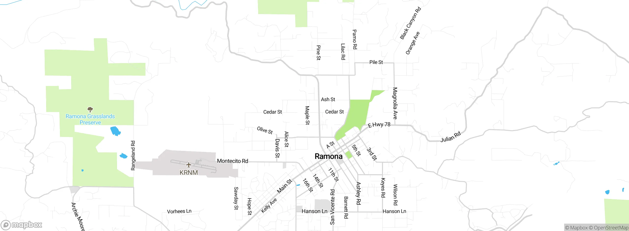 Map showing approximate location