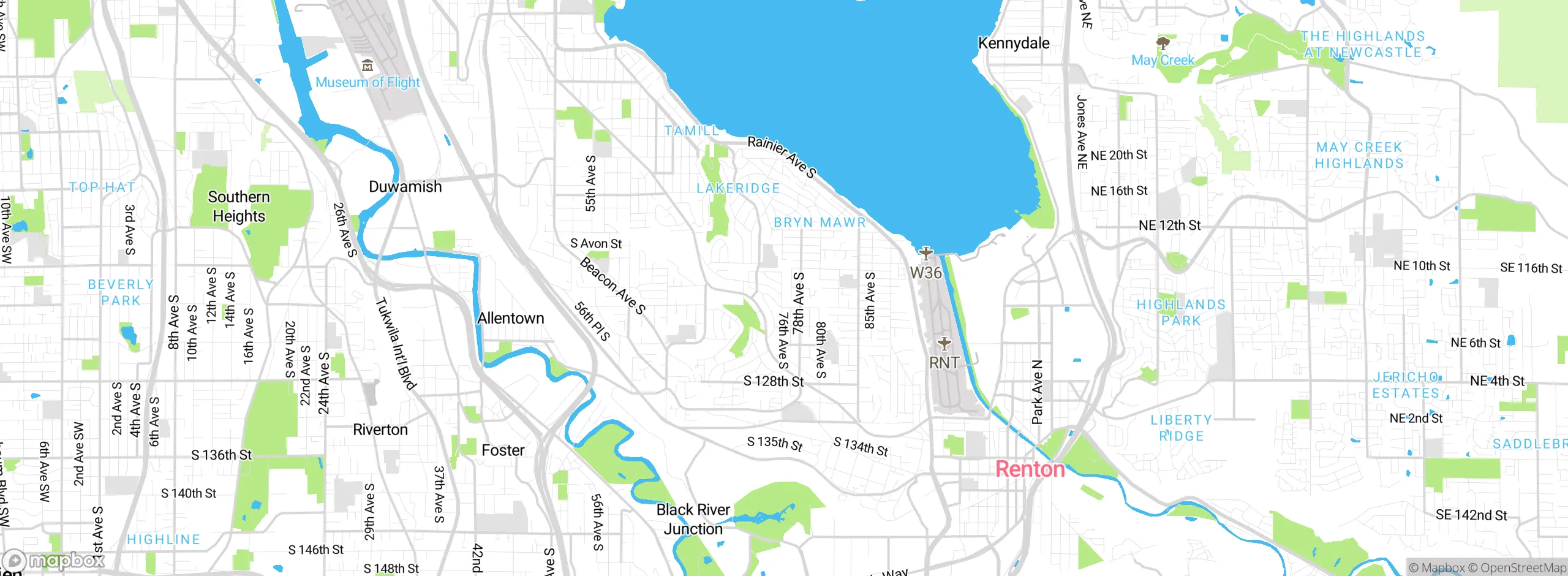 Map showing approximate location