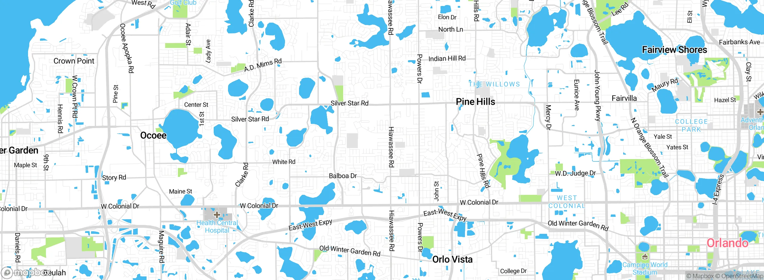 Map showing approximate location