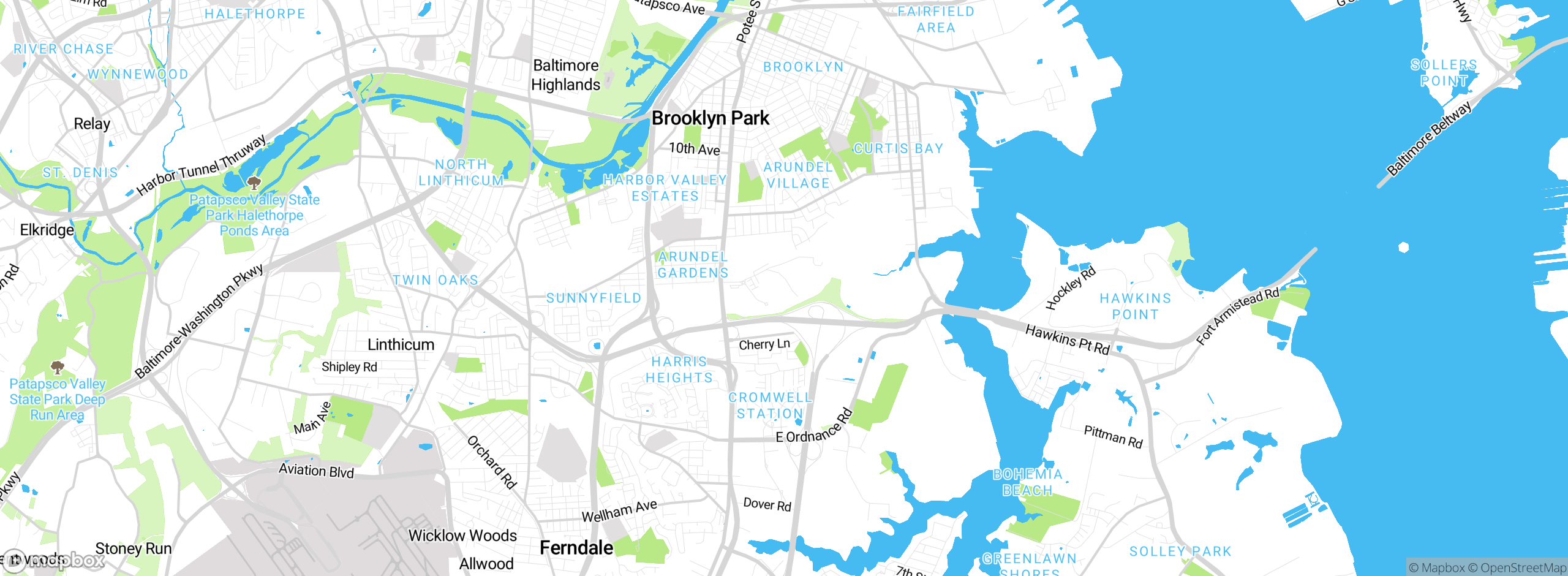 Map showing approximate location
