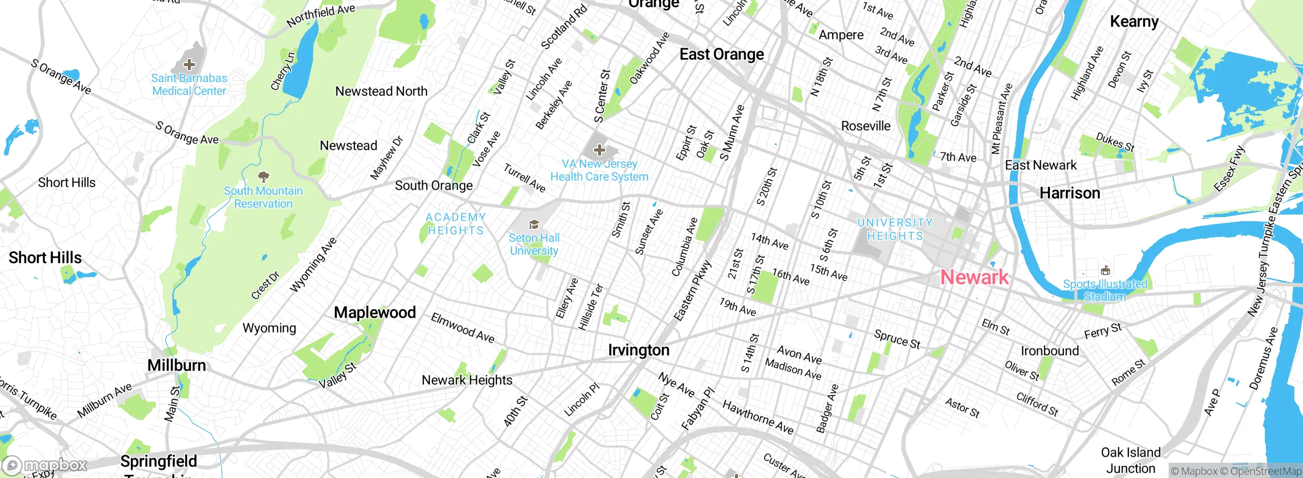 Map showing approximate location
