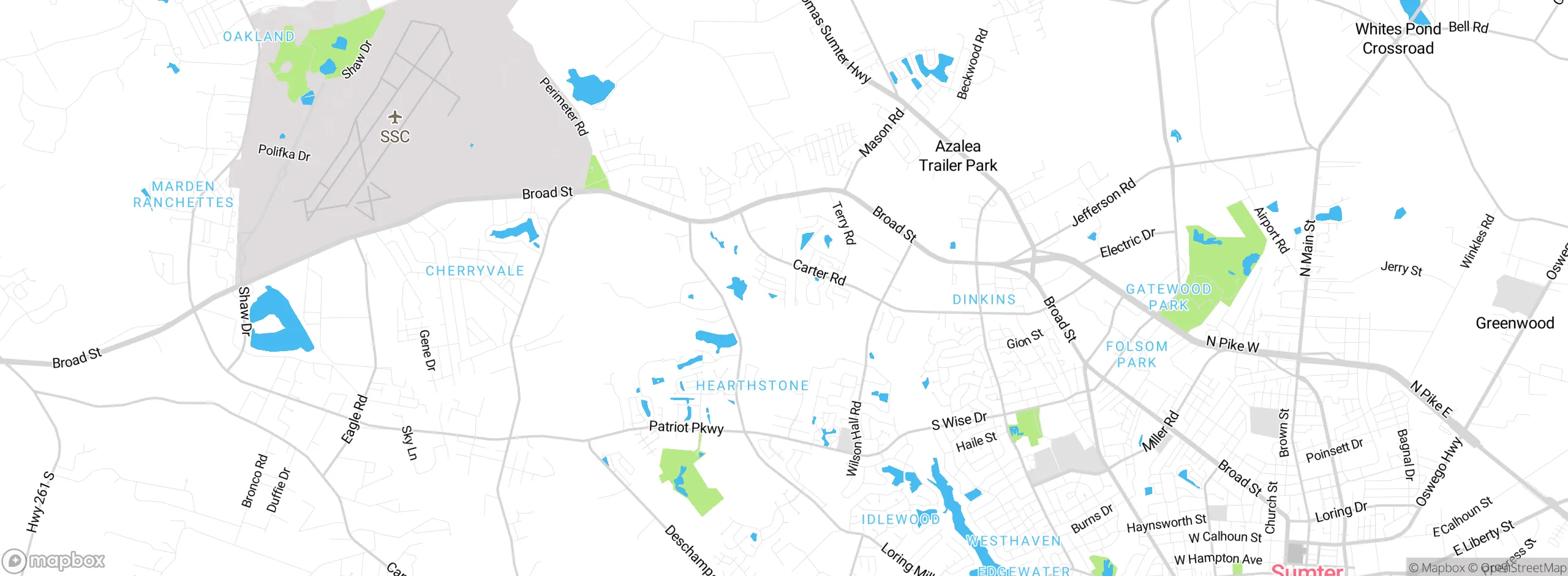 Map showing approximate location