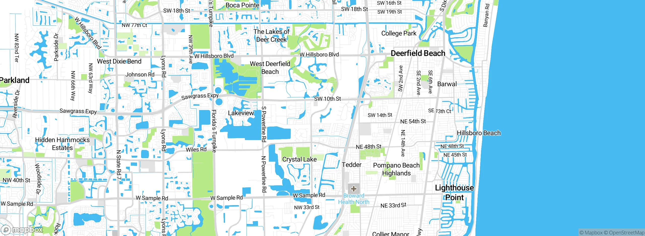 Map showing approximate location