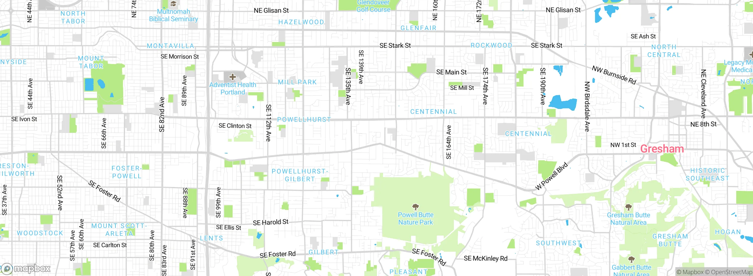 Map showing approximate location