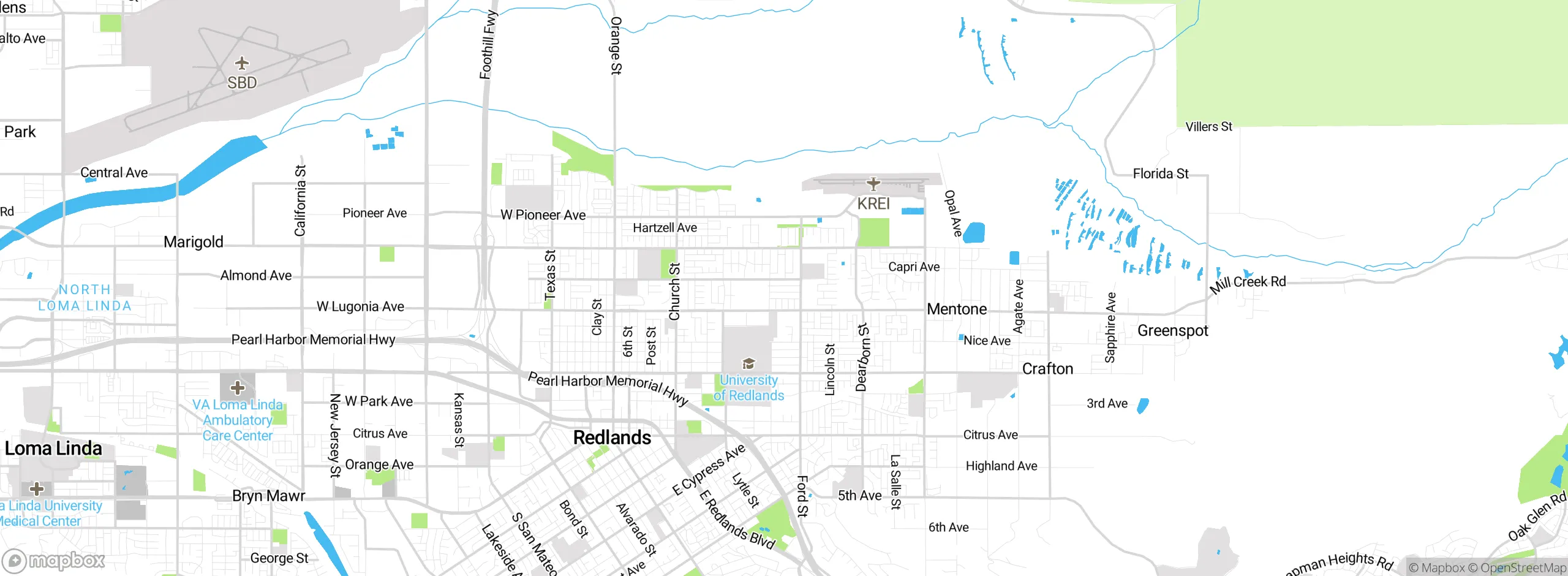 Map showing approximate location