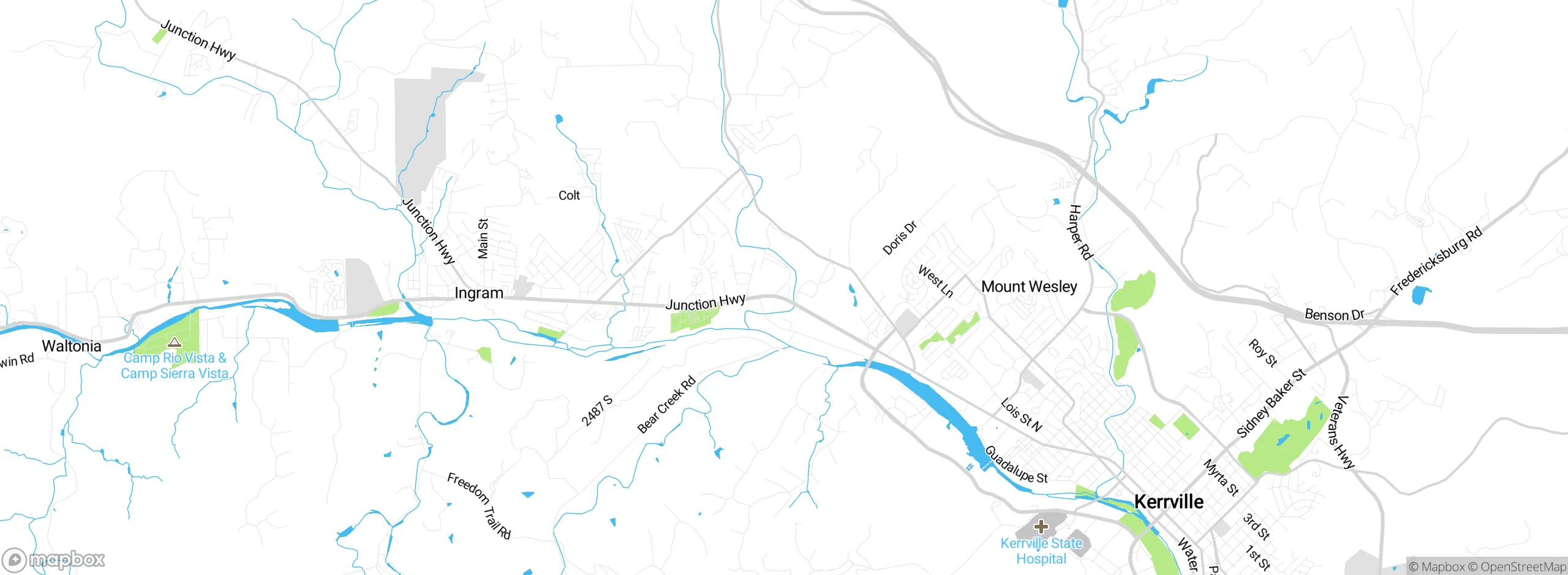 Map showing approximate location