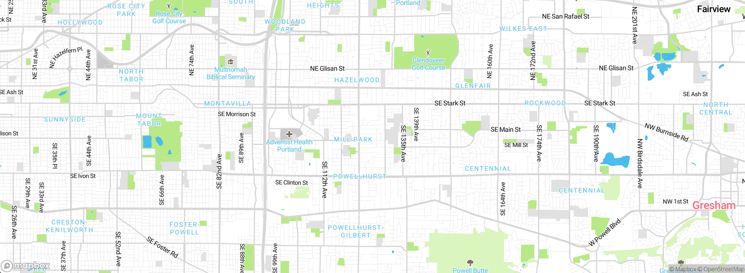 Map showing approximate location