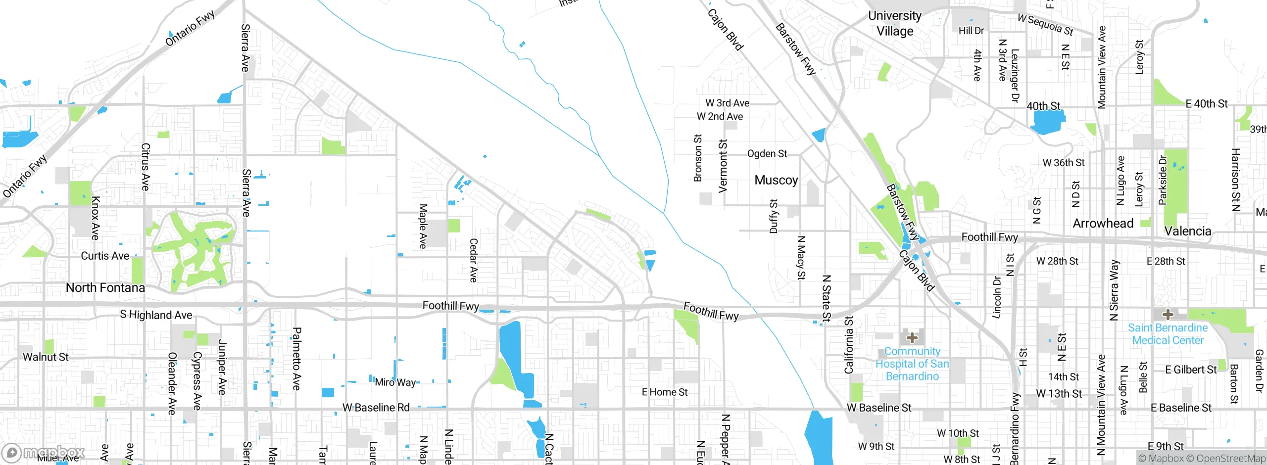 Map showing approximate location