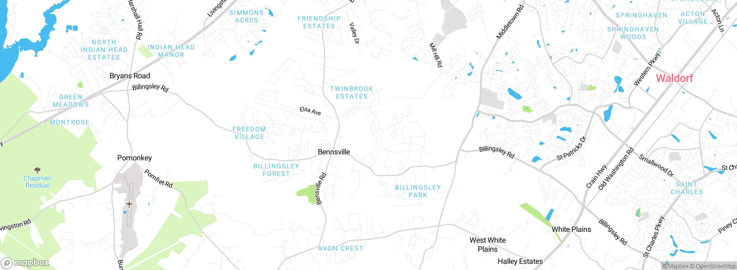 Map showing approximate location
