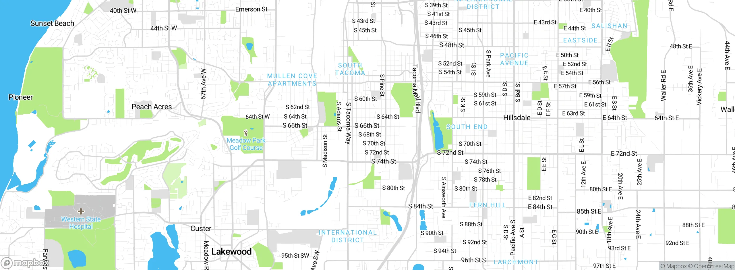 Map showing approximate location