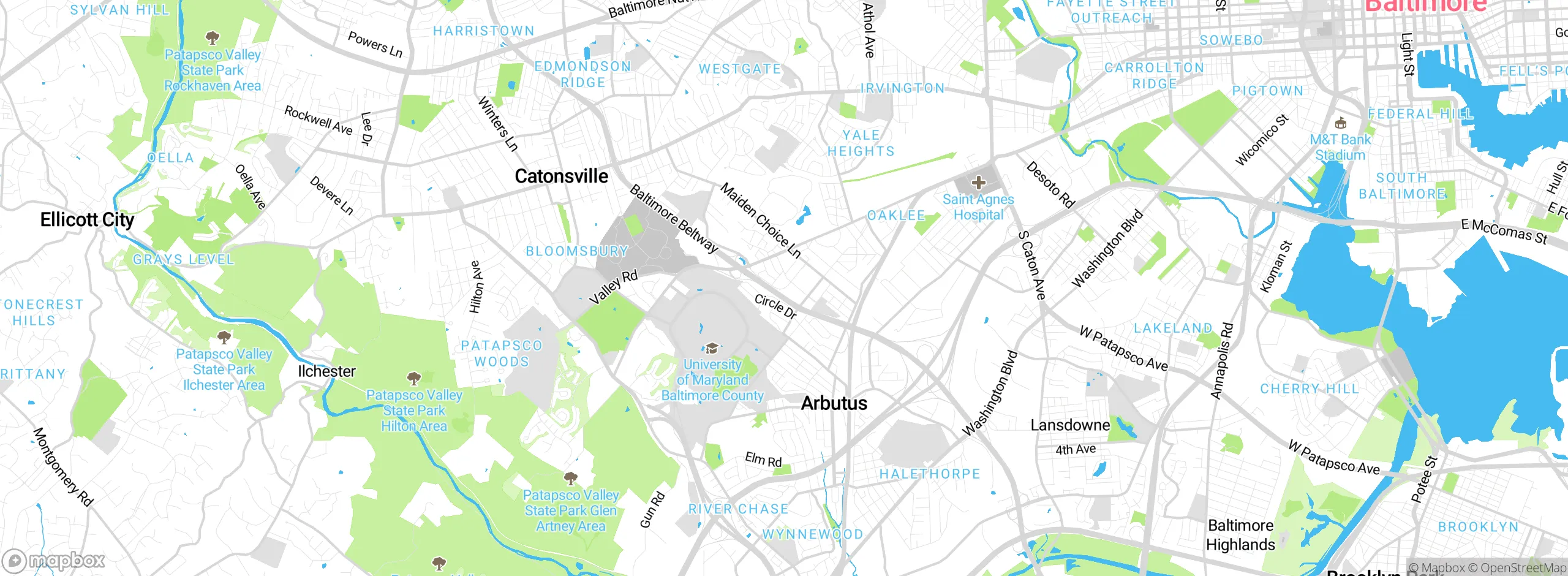 Map showing approximate location