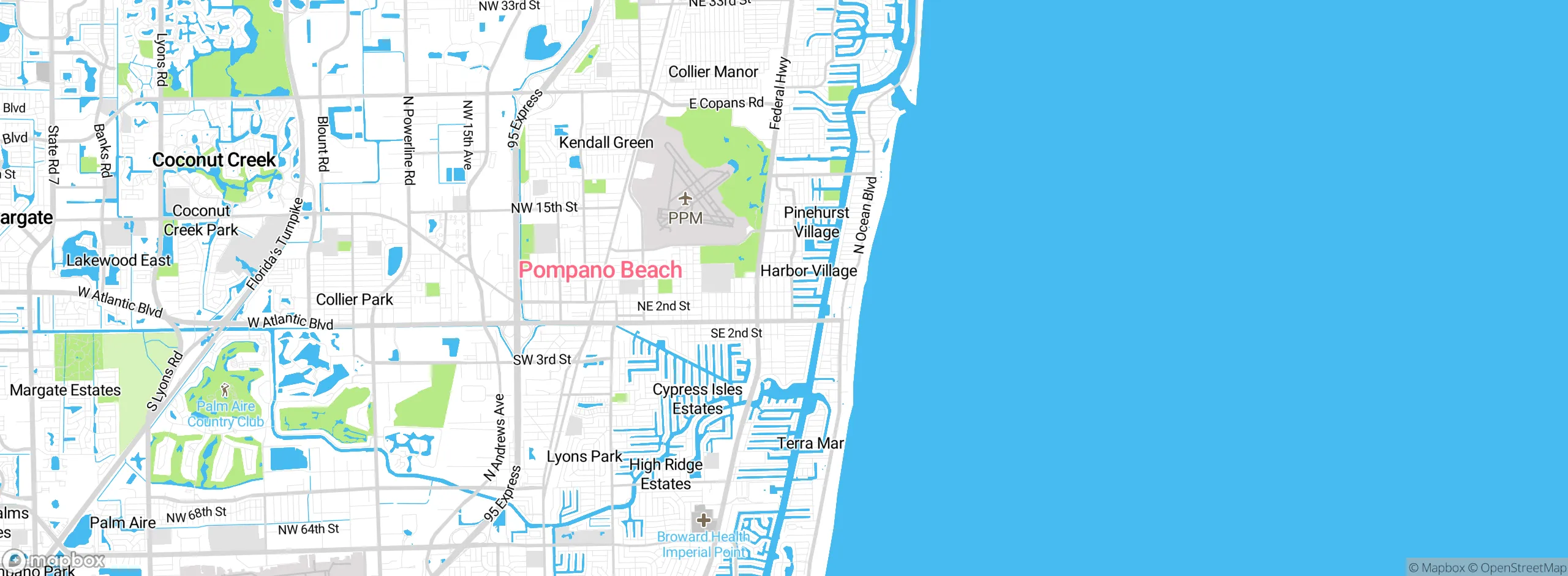 Map showing approximate location