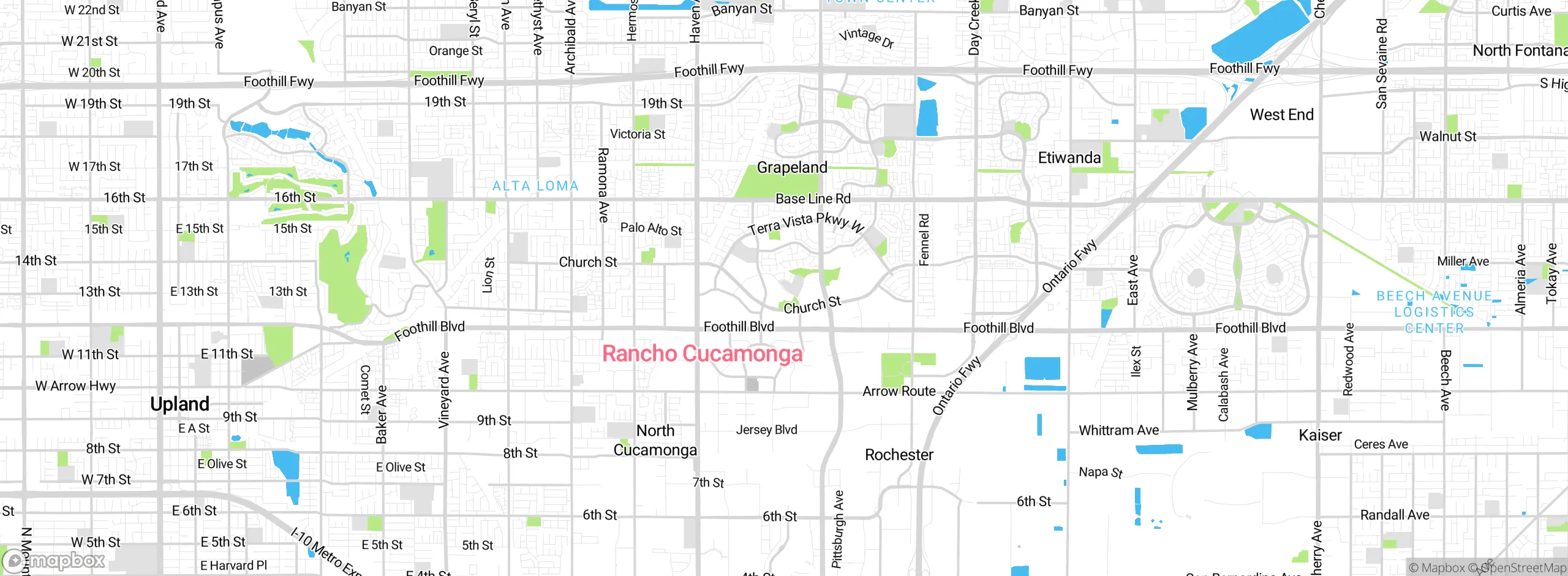Map showing approximate location