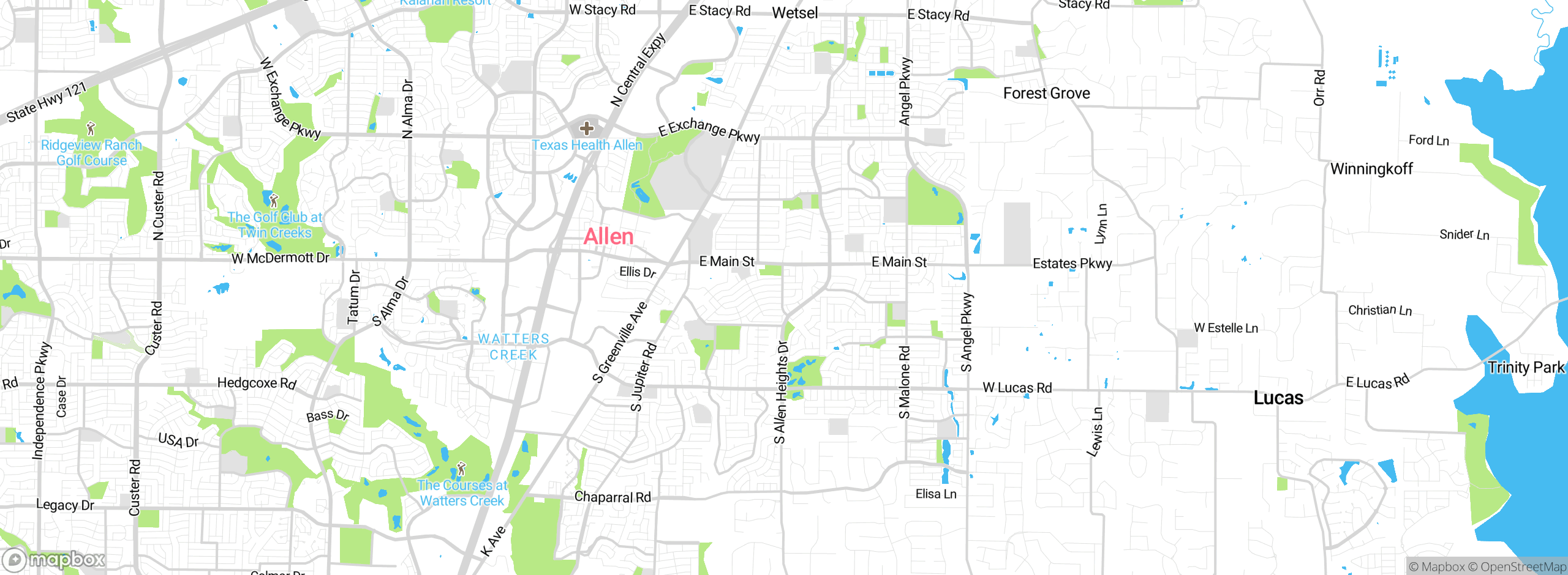 Map showing approximate location