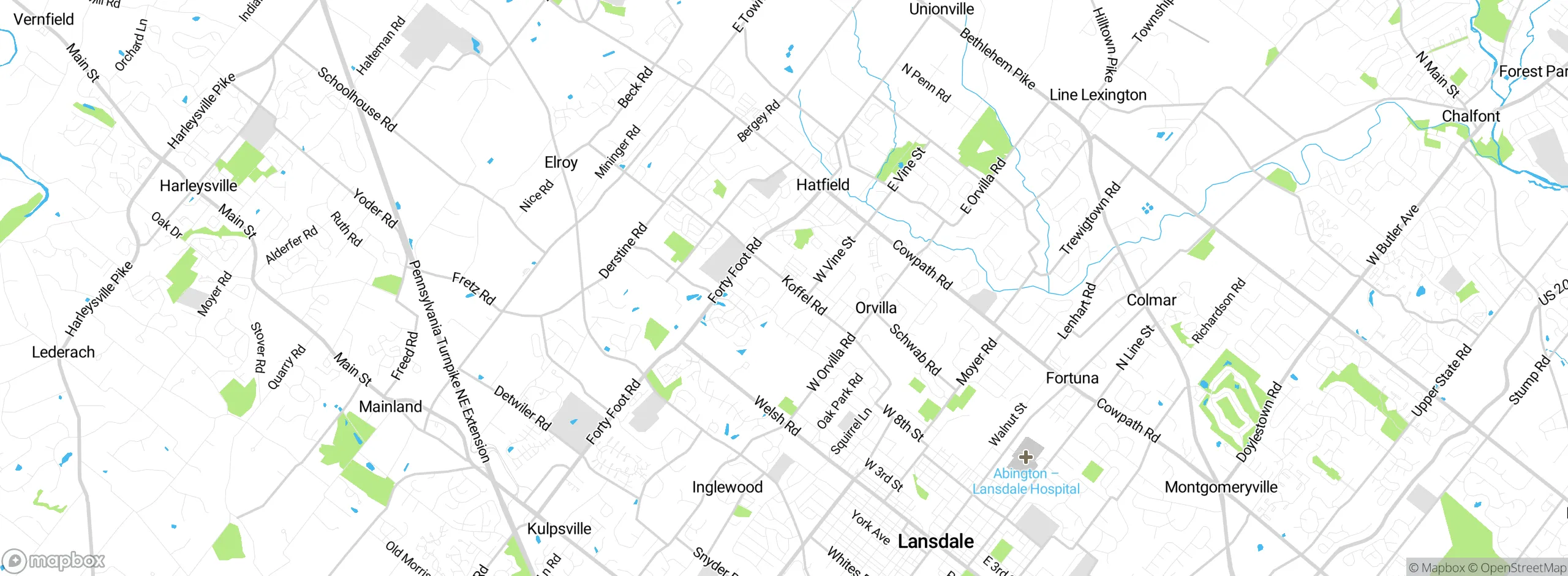 Map showing approximate location