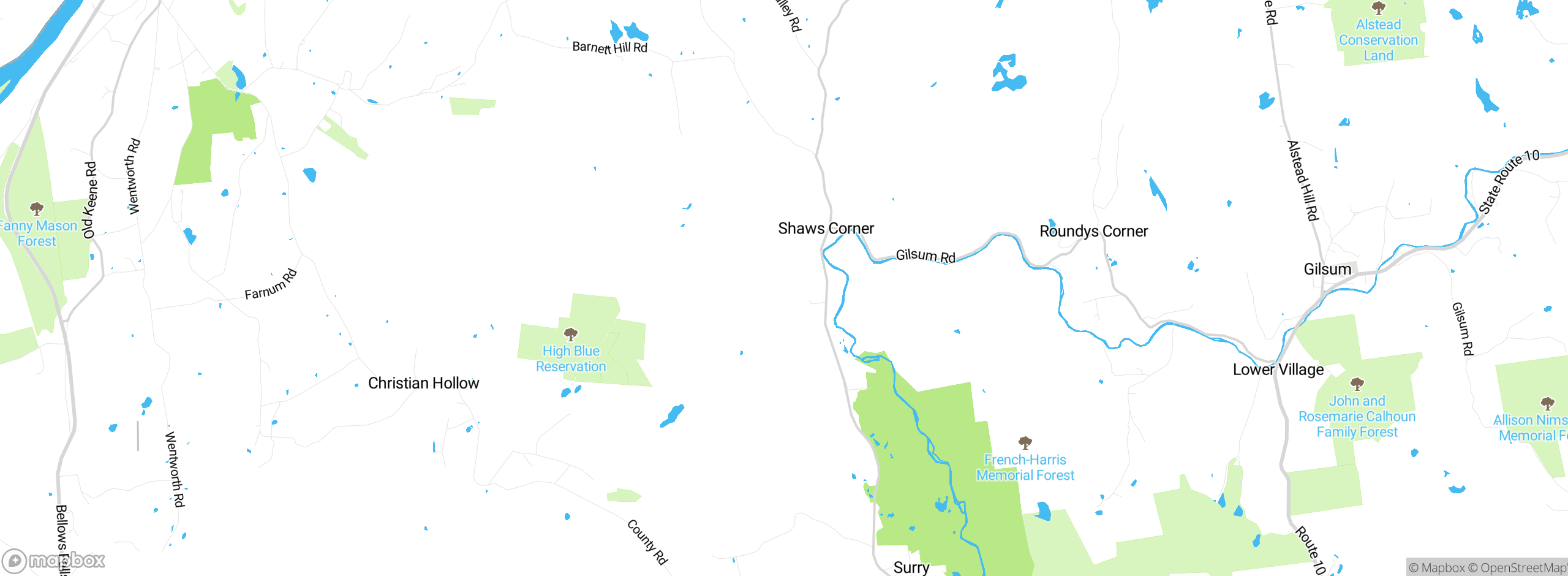 Map showing approximate location