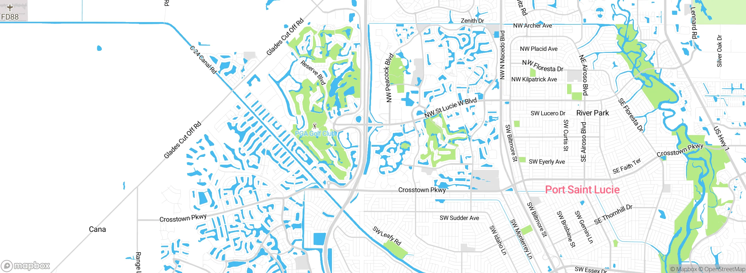 Map showing approximate location