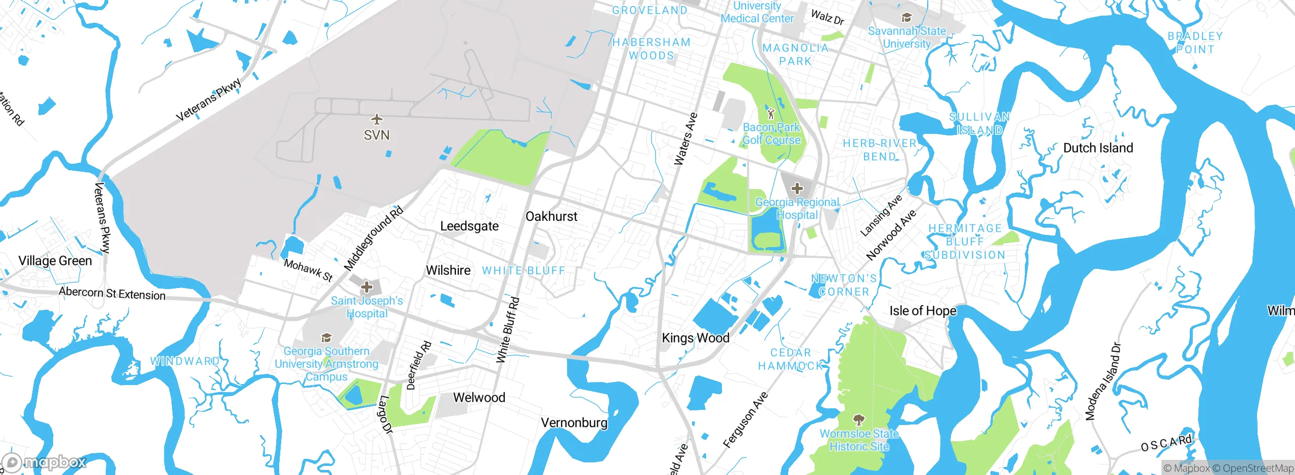 Map showing approximate location