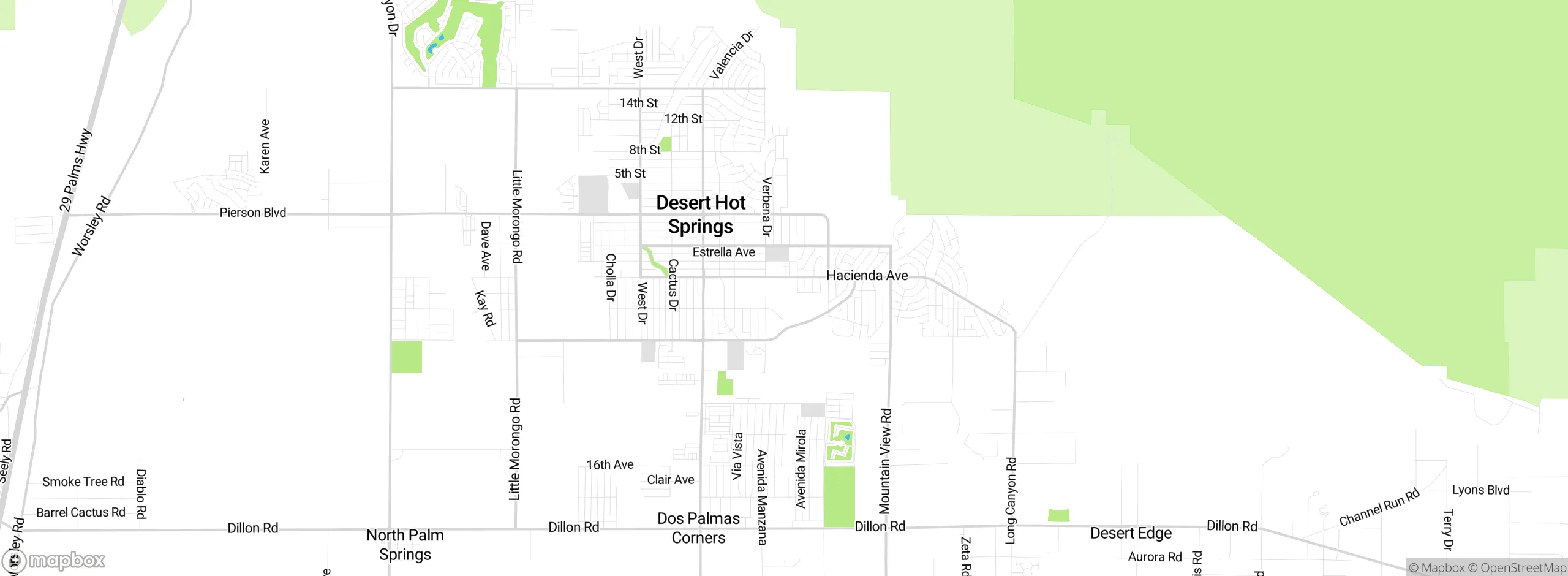 Map showing approximate location