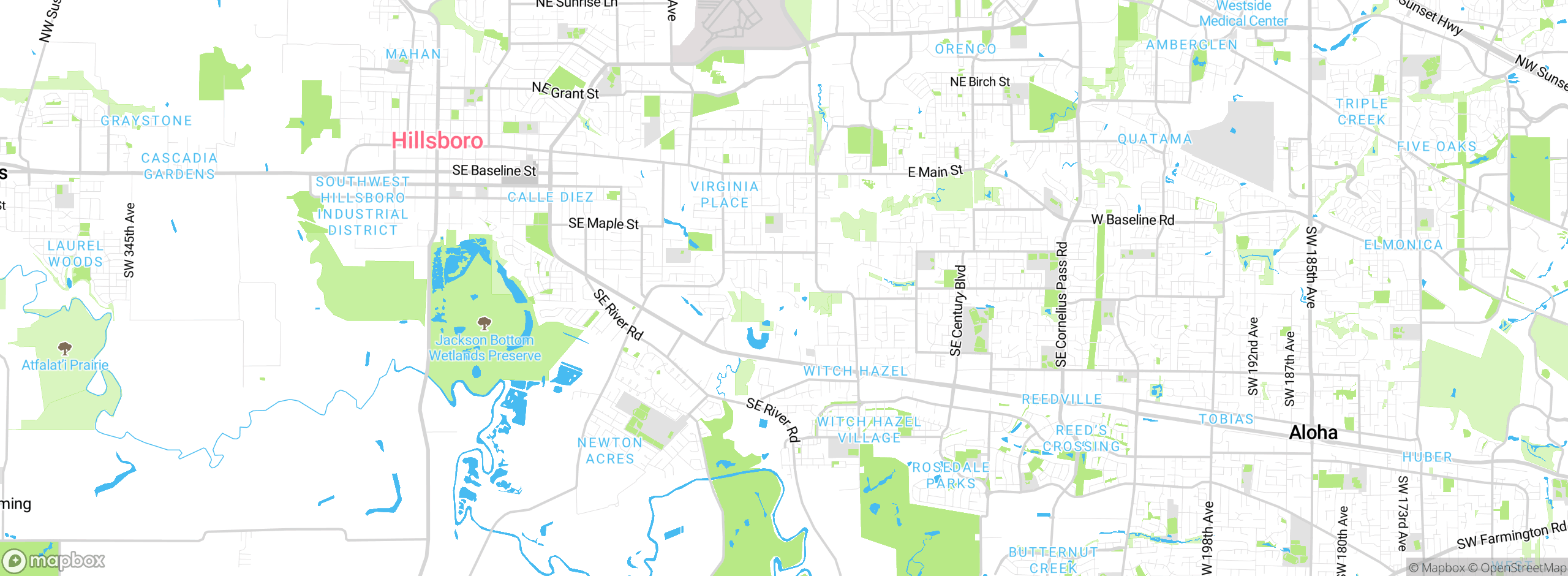 Map showing approximate location