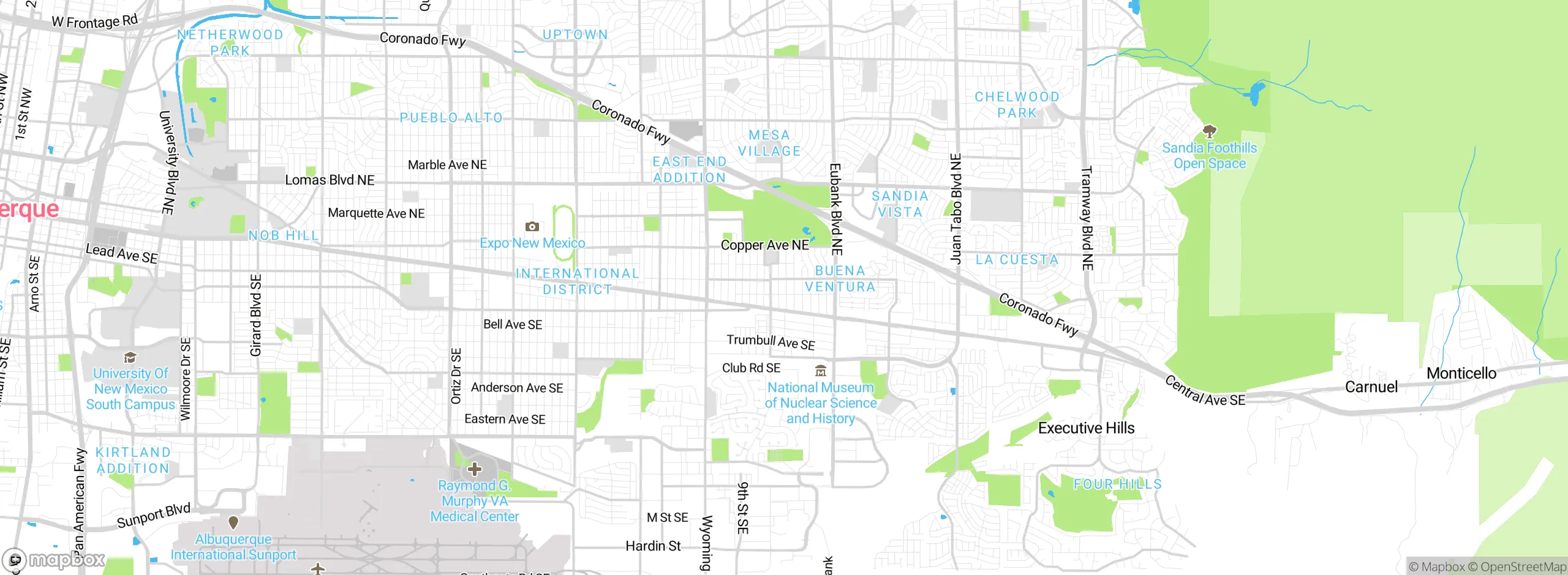 Map showing approximate location