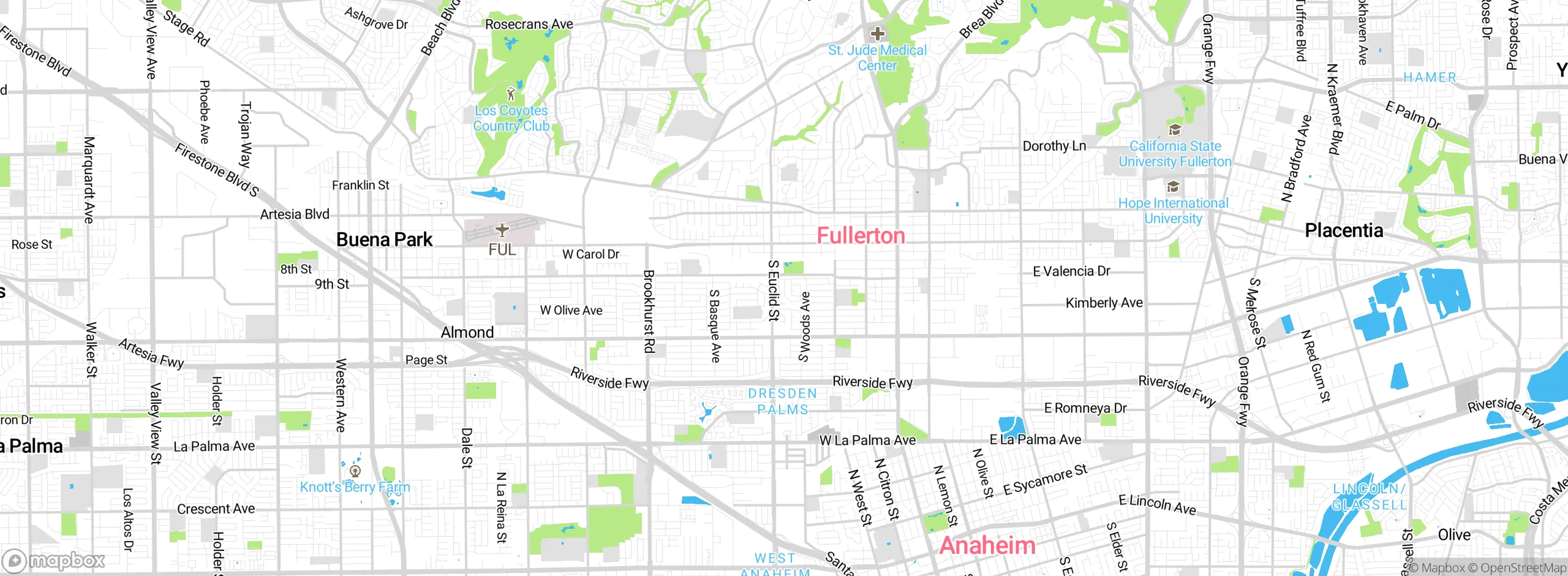 Map showing approximate location