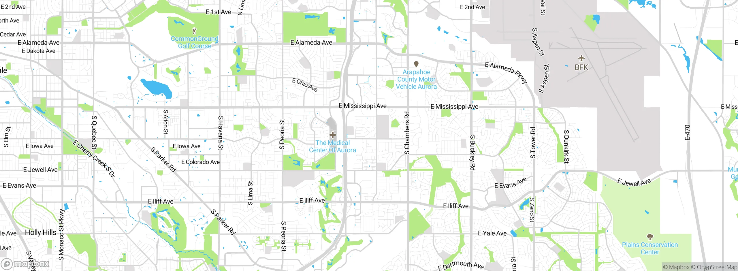 Map showing approximate location