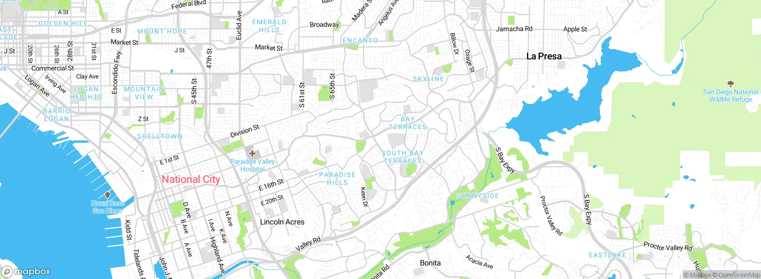 Map showing approximate location