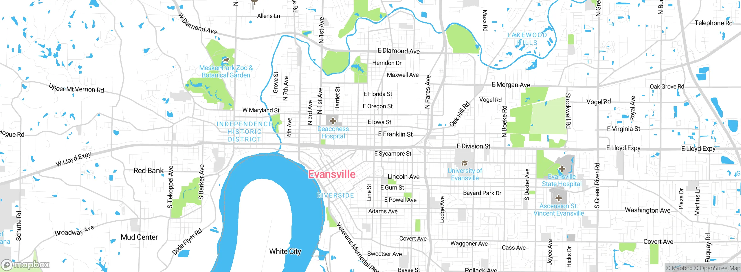 Map showing approximate location