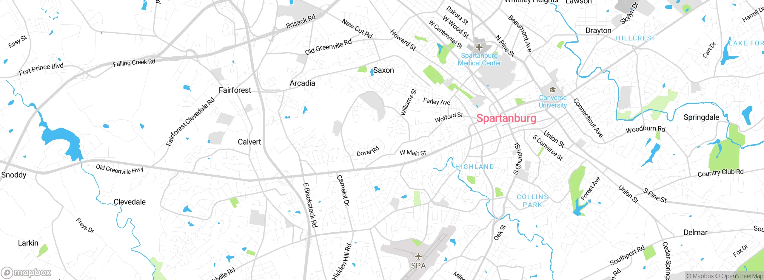 Map showing approximate location
