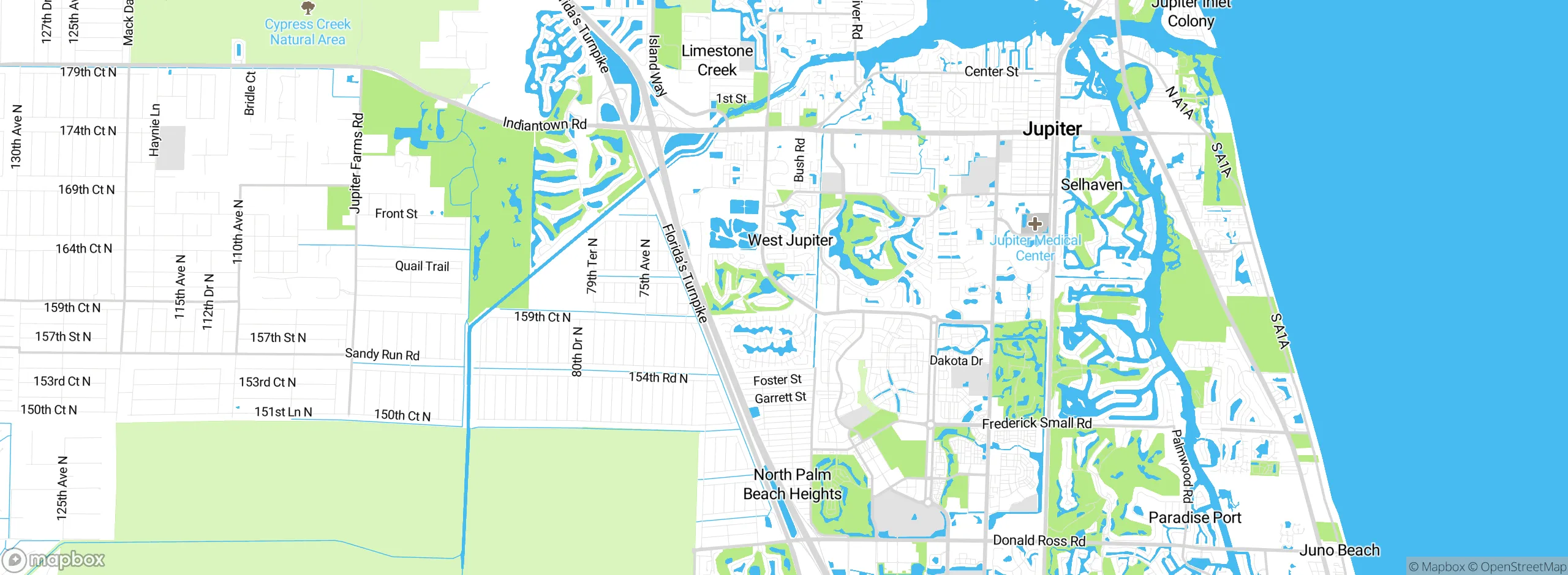 Map showing approximate location