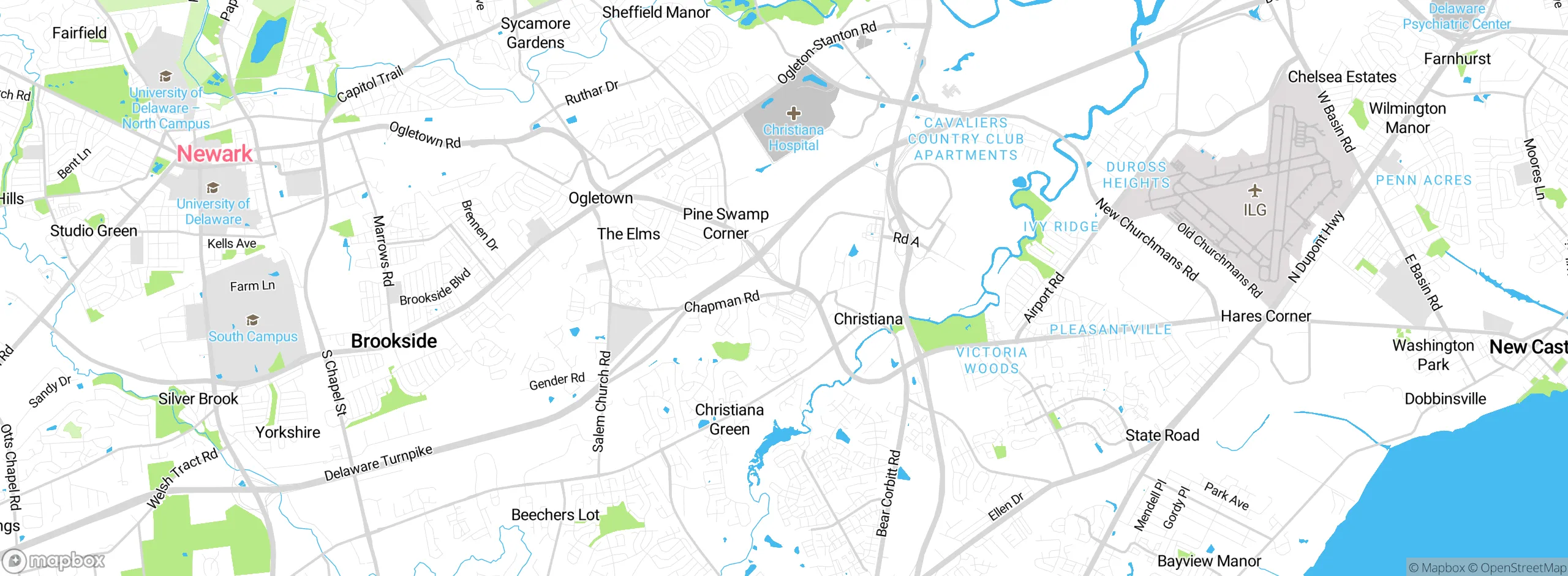 Map showing approximate location