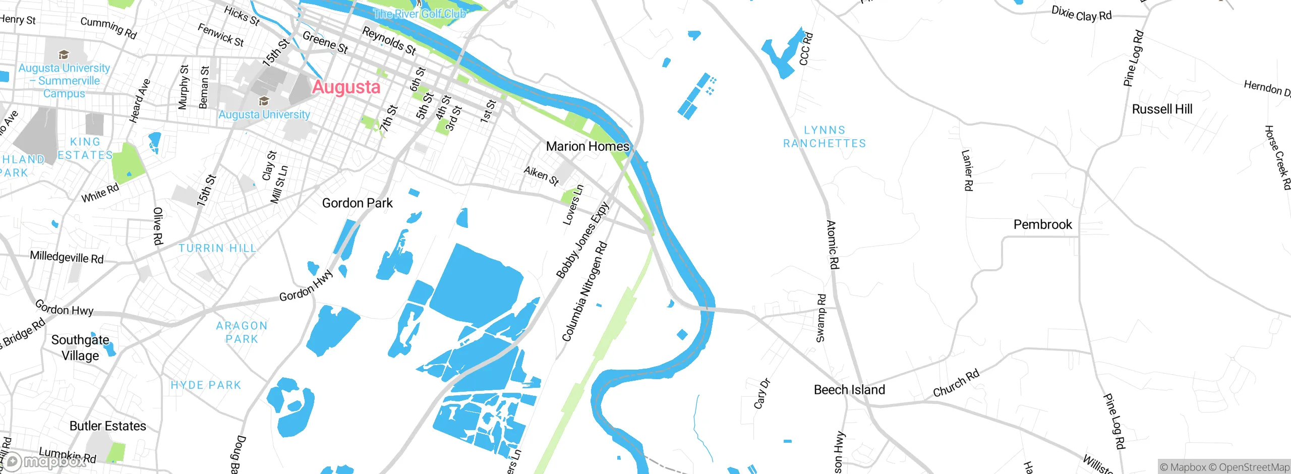 Map showing approximate location