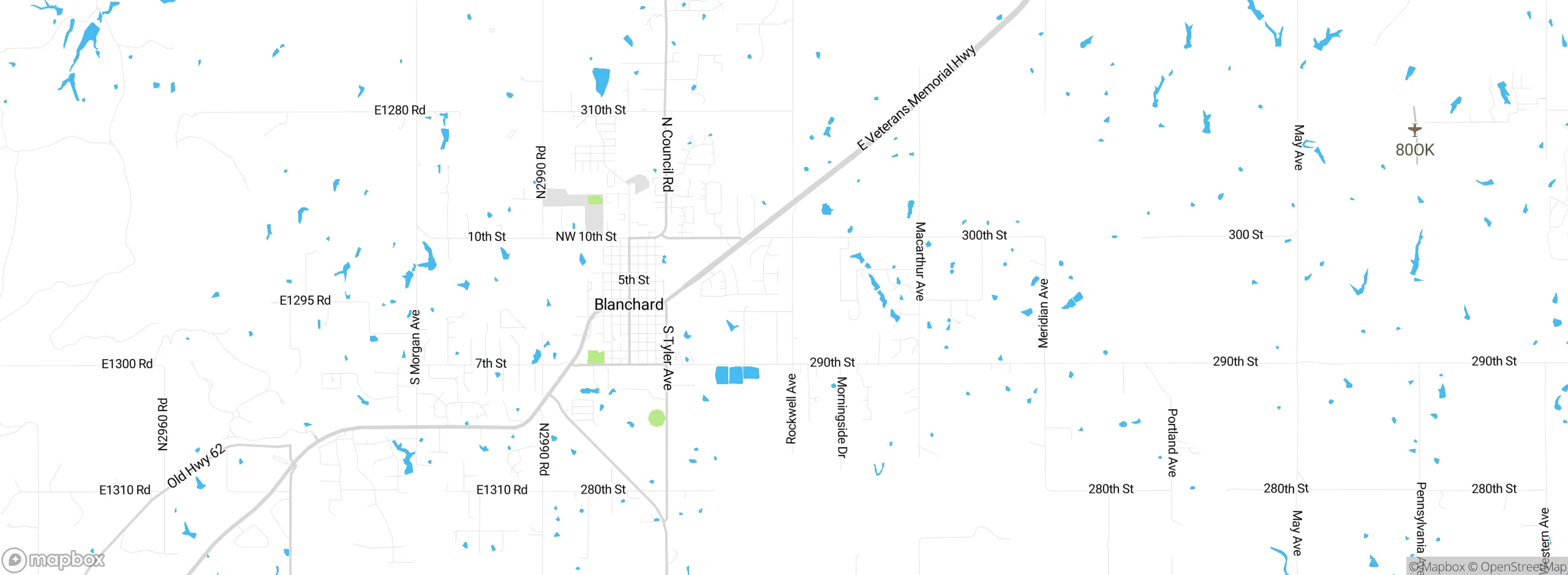 Map showing approximate location