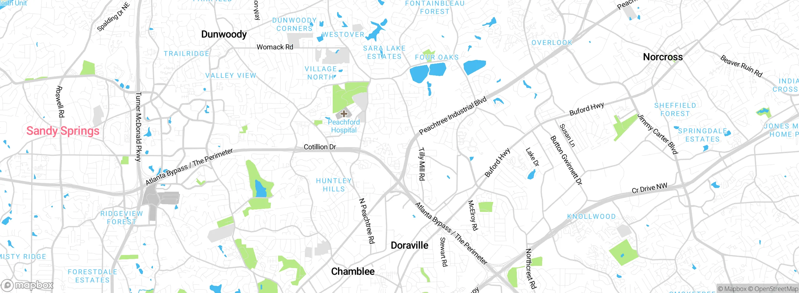 Map showing approximate location