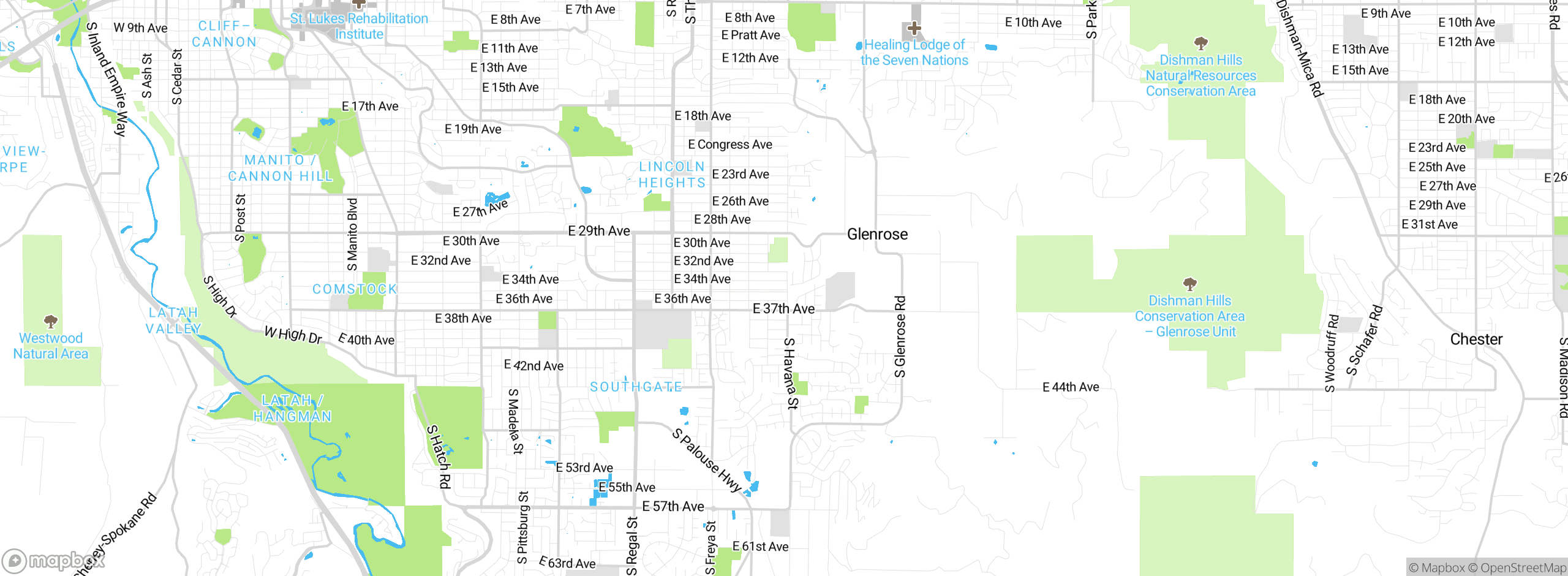 Map showing approximate location