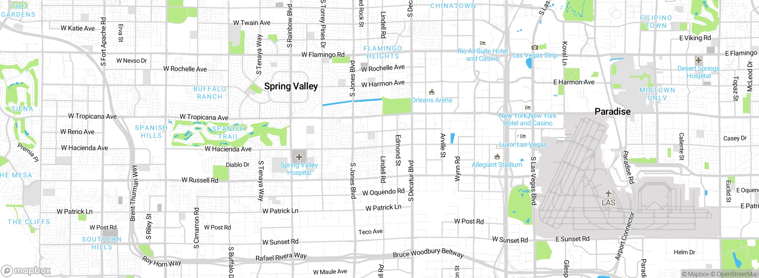 Map showing approximate location