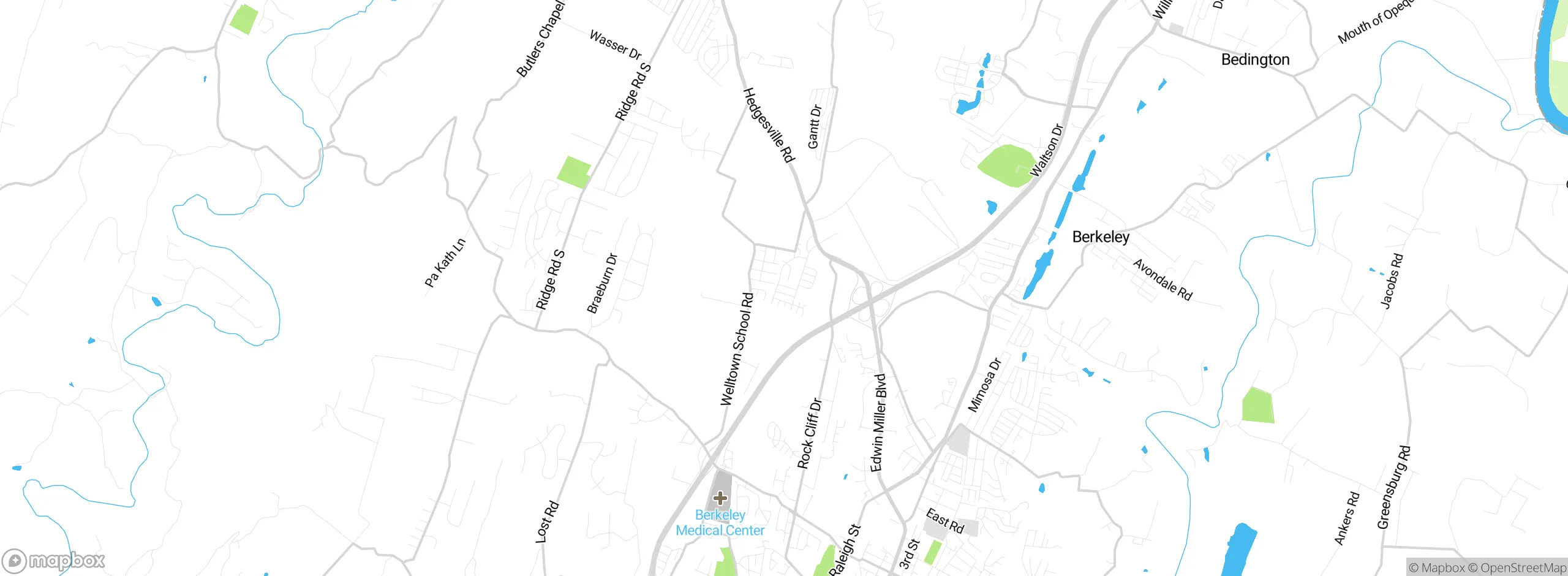 Map showing approximate location