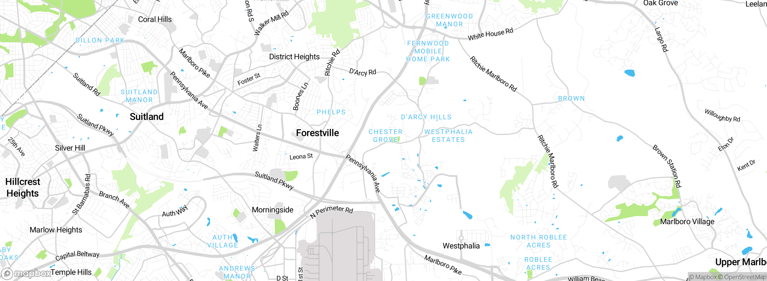 Map showing approximate location