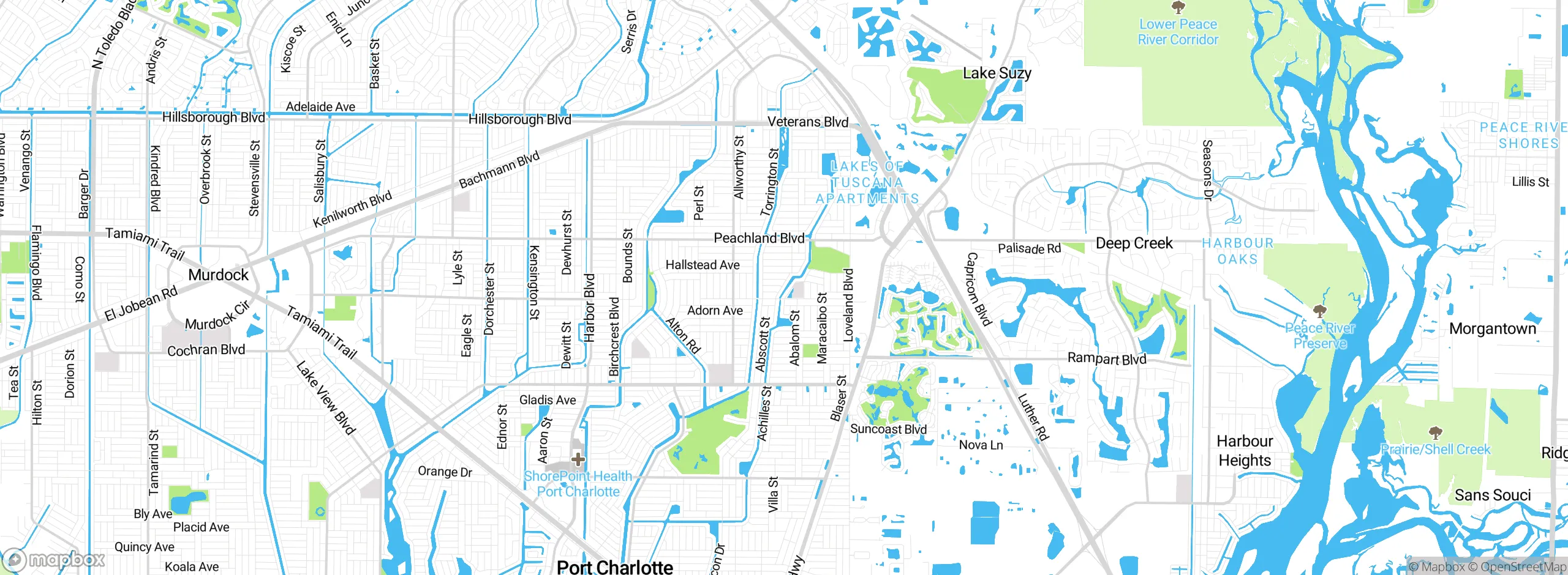Map showing approximate location