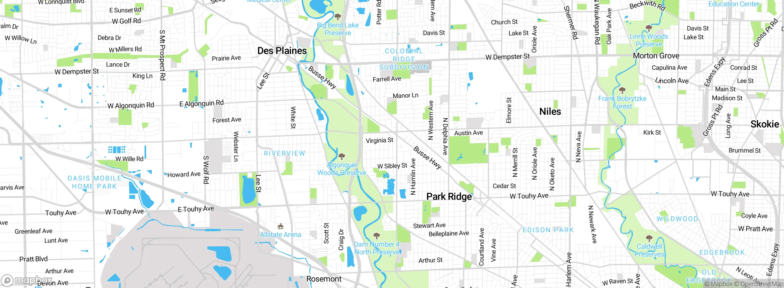 Map showing approximate location