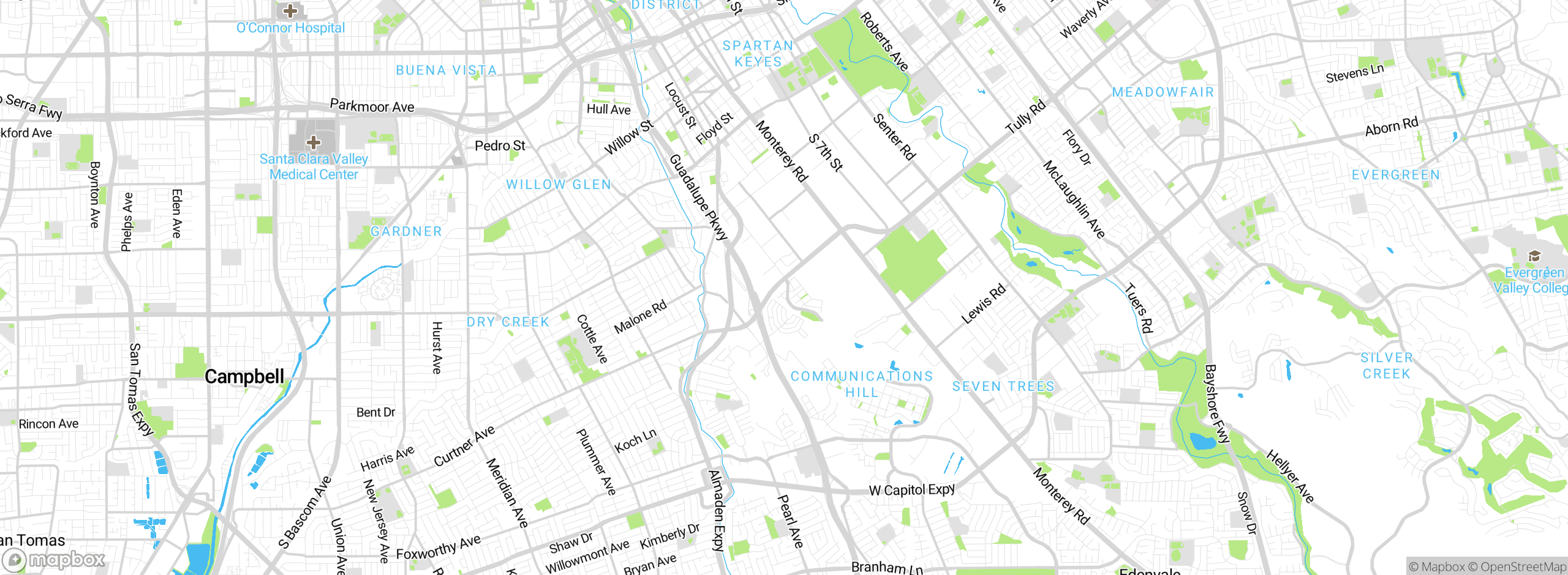 Map showing approximate location