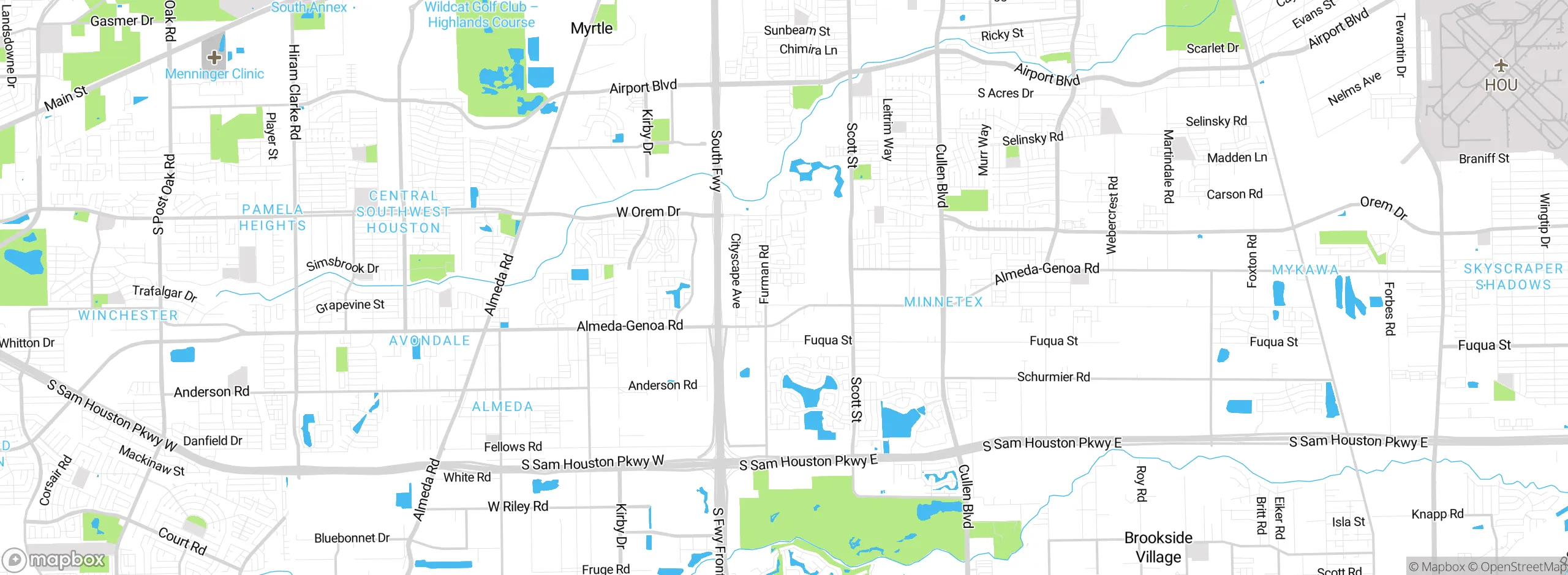 Map showing approximate location