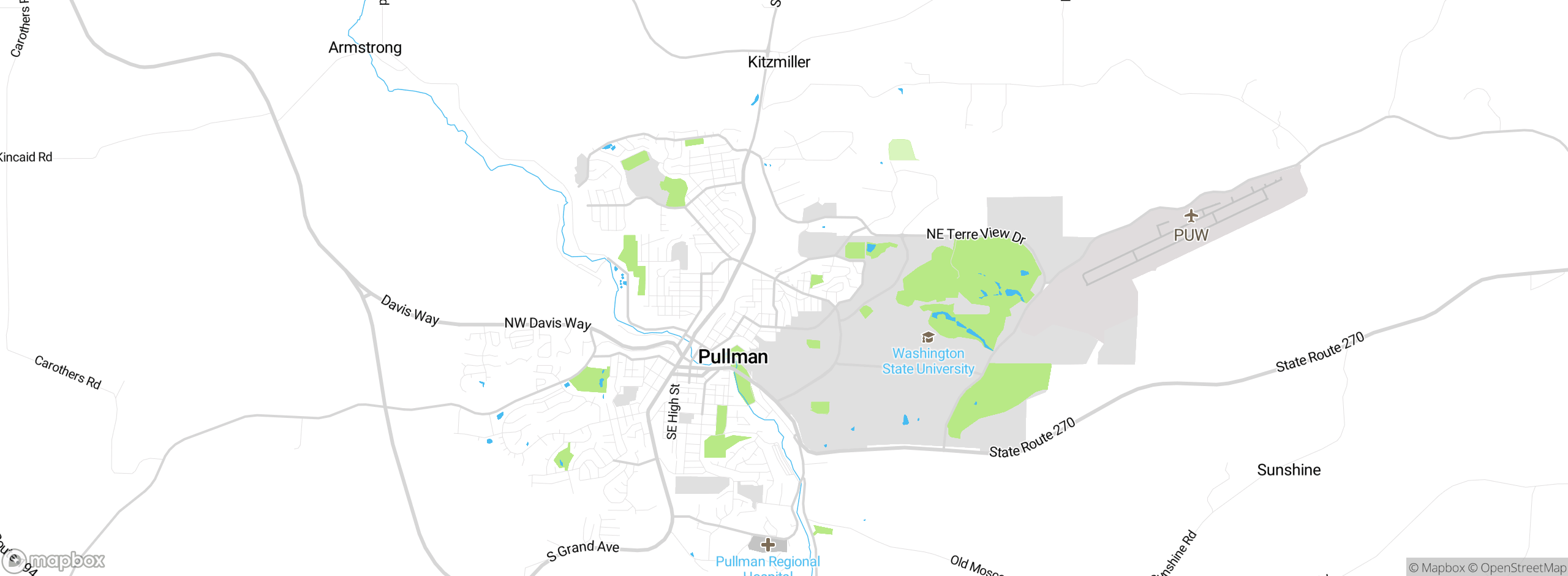 Map showing approximate location
