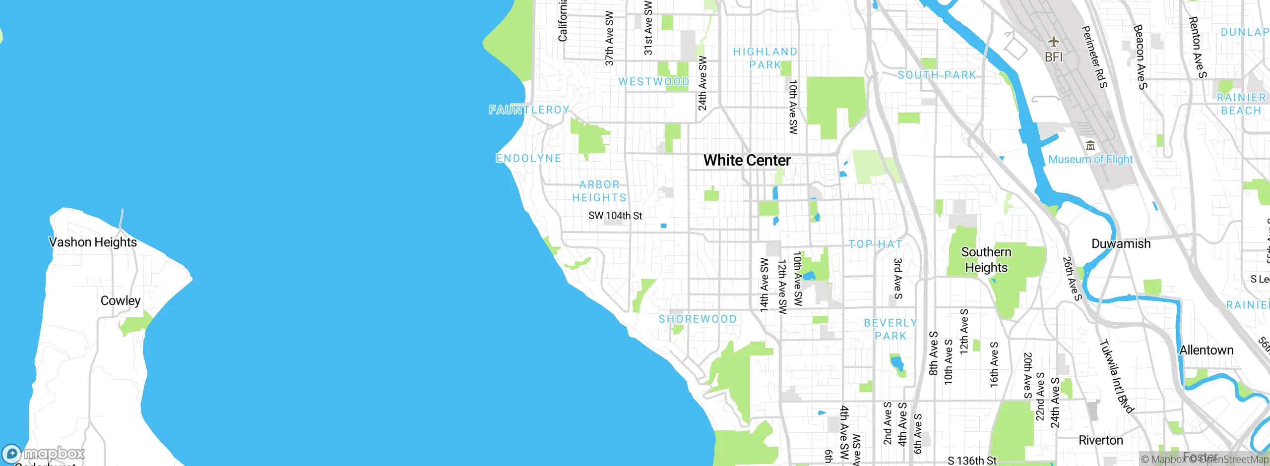 Map showing approximate location