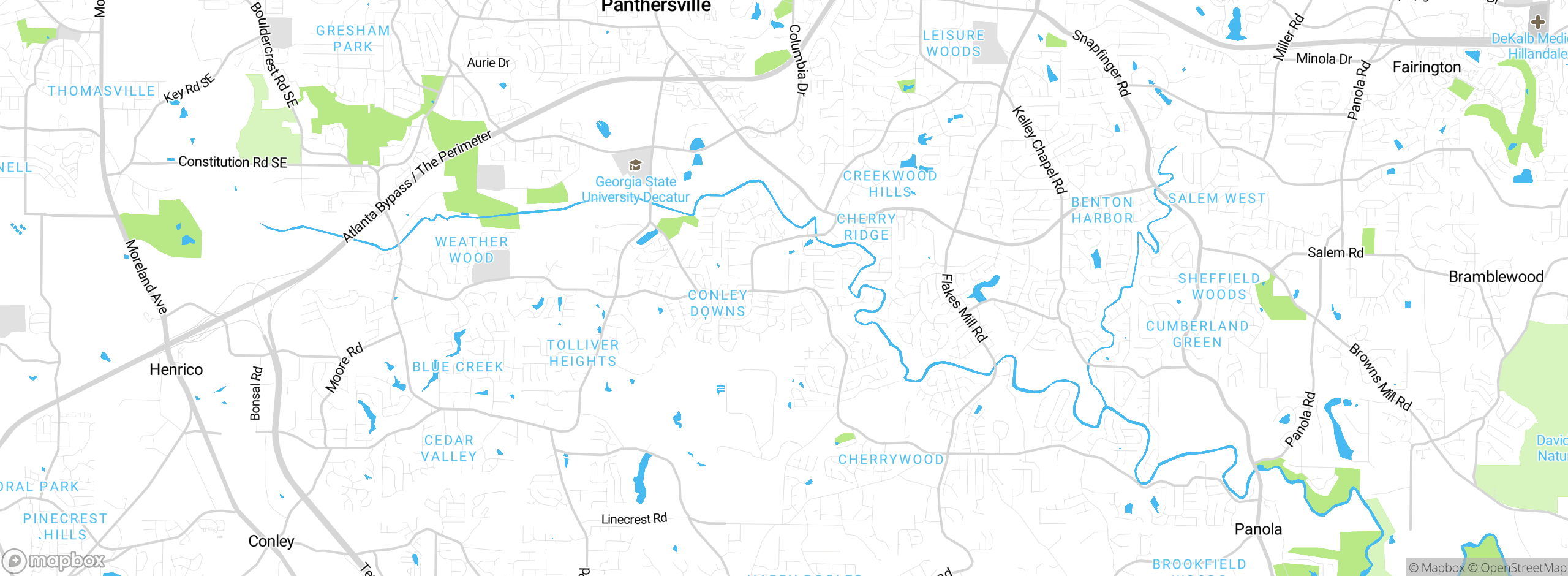 Map showing approximate location